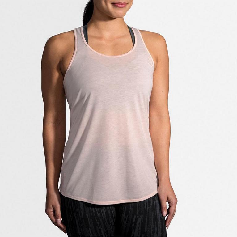 Brooks Distance - Camiseta Sin Mangas Mujer - Rosas (SK3602417)